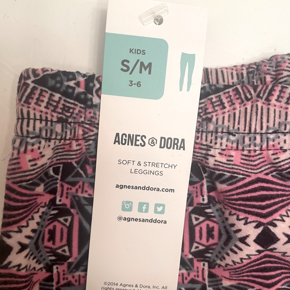 Kids’ Leggings by Agnes & Dora S/M ages 3-6 soft and stretchy NEW with tags